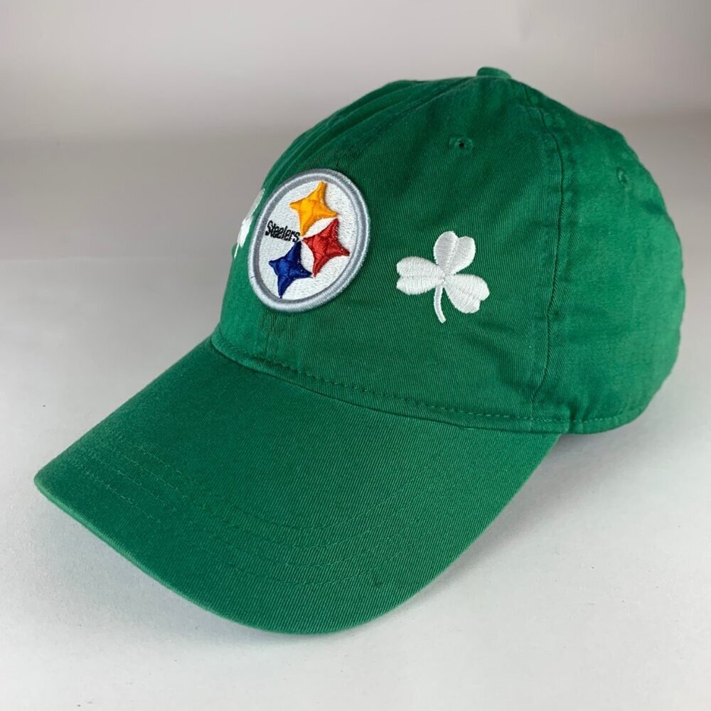 Pittsburgh Steelers NFL Green Reebok St Patricks Day Strapback Hat